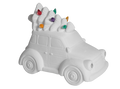 Ceramic Lighted Christmas Station Wagon