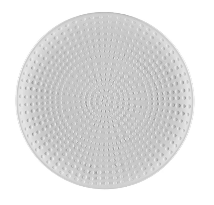 Ceramic Stoneware Pointillistic Salad Plate