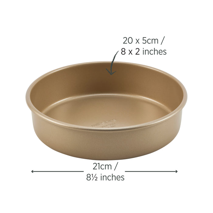 Champagne Gold Round Cake Pan 20cm