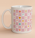 Checkerboard Icons Mug