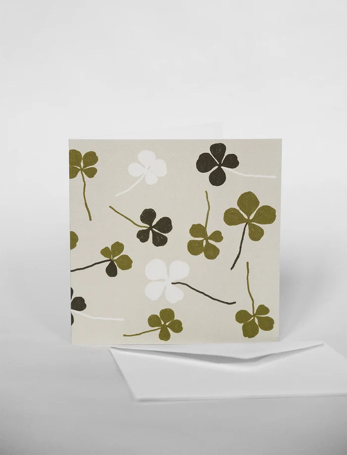 CLOVER FOLDED CARD E56 WITH ENVELOPE