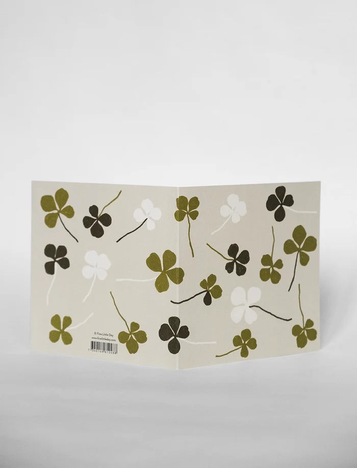 CLOVER FOLDED CARD E56 WITH ENVELOPE