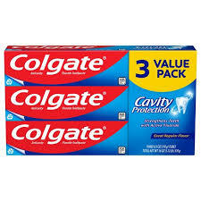 COLGATE CAVITY PROTECTION TOOTHPASTE WITH FLOURIDE, 6 OZ 3PK #ROCK VALUE-ORDER BY TUESDAY EVENING OCT 27 ARRIVING NOV 04  FOR DELIVERY#