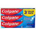 COLGATE CAVITY PROTECTION TOOTHPASTE WITH FLOURIDE, 6 OZ 3PK #ROCK VALUE-ORDER BY TUESDAY EVENING OCT 27 ARRIVING NOV 04  FOR DELIVERY#