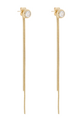 Crystal Chain Drop Earrings