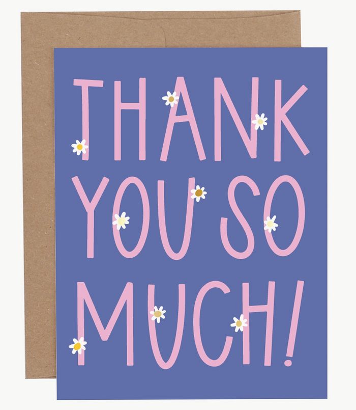 Daisies Thank You So Much Greeting Card