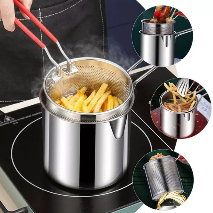 Deep Frying Pot with Strainer