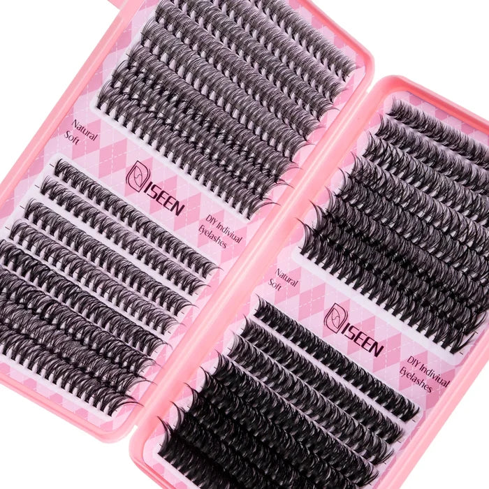 DIY Eyelash Extension Kit — Cluster Lashes with Glue