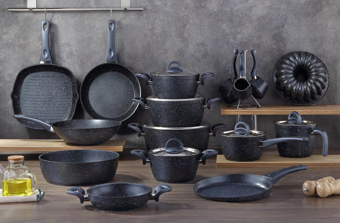 Drobina Granite Cookware Set – 23 Pieces