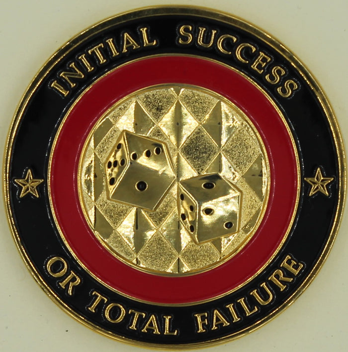 EODMU Twelve Any Time Any Where Dice Navy Challenge Coin