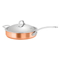 Escoffier Induction Saute Pan with helper handle 28 x 6cm, Copper