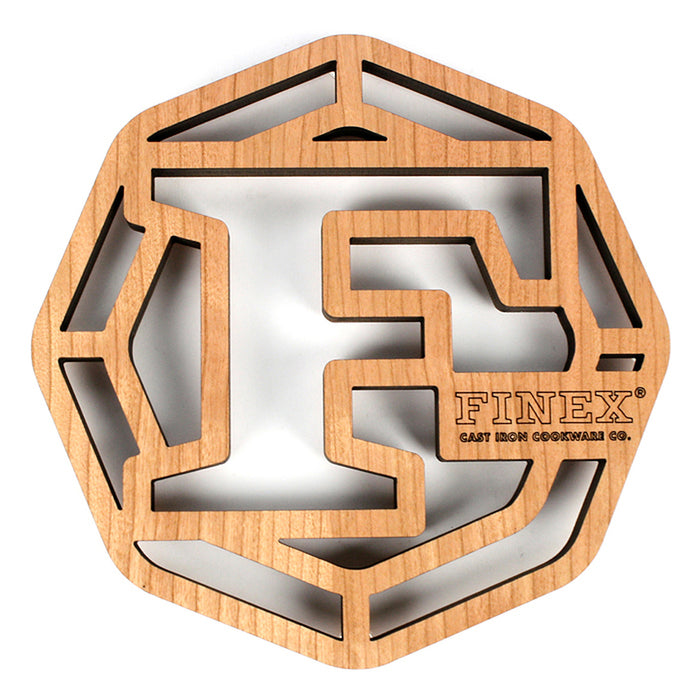 FINEX 8" Hardwood Trivet by Lodge SAVE $40.00