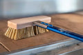 Fixed Head Oven Brush w/ Brass Bristles (59" Handle)