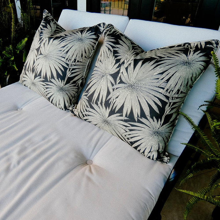Folly Onyx Black Throw Pillow