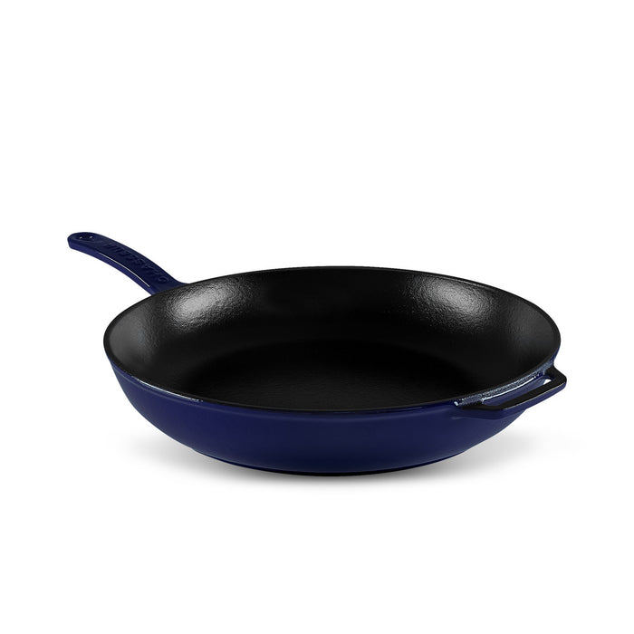 Fry Pan with Cast Handle 28cm  French Blue