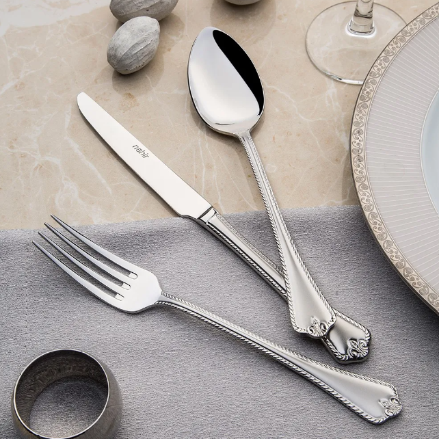FULYA SANDBLAST - 89 PIECE - 12 PERSON - BOXED CUTLERY SET
