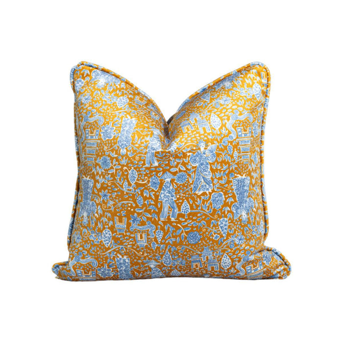 Ganni Sunbaked | Chinoiserie Throw Pillow