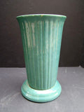 Garden City Fluted Unusual Dark Green Vase