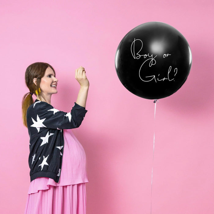 Gender Reveal Balloon - Giant Confetti Gender Reveal Balloon Kit - Select Pink or Blue