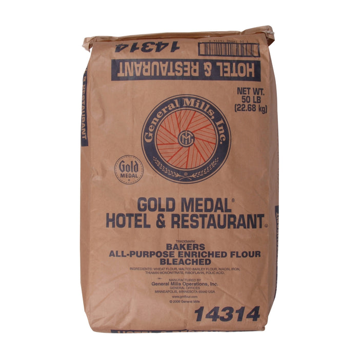 General Mills Bleached All-Purpose Flour, 50 Lb Bag