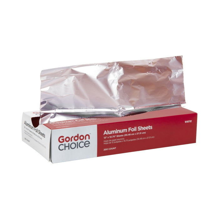 GFS 12 x 10.75 Inch Standard Foil Sheets, 200 Ct Box