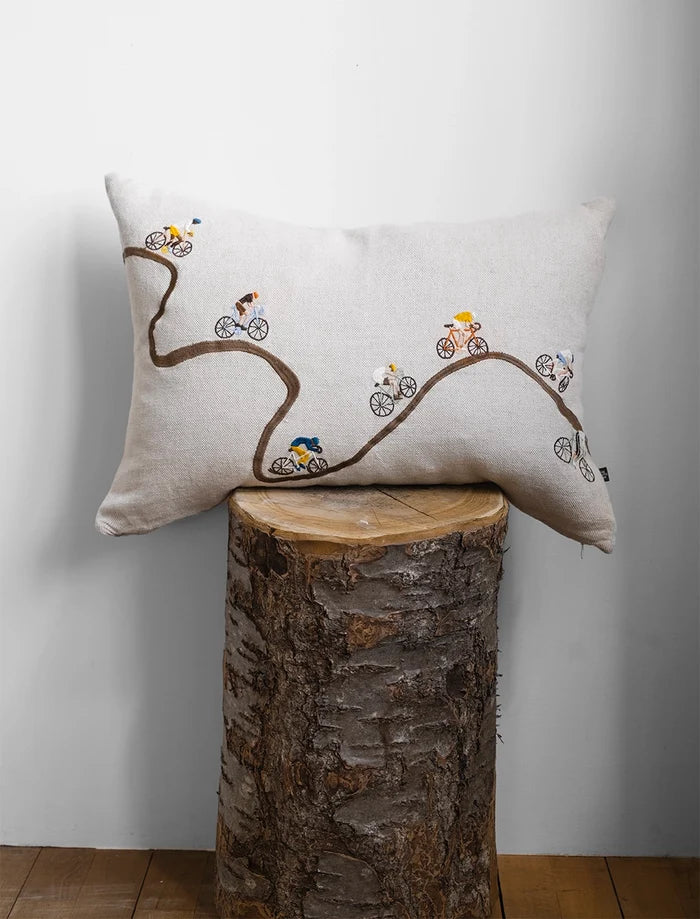 GIRO EMBROIDERED CUSHION COVER