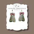 Glitter Ghost Dangle Earrings