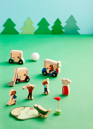 Golf Toy Wood Set