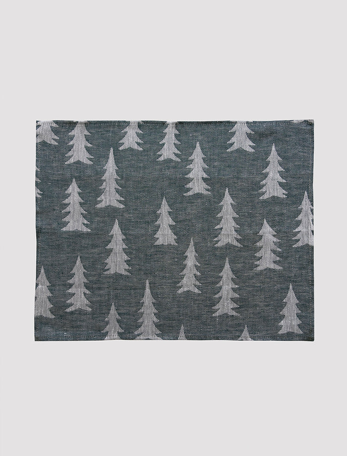 GRAN LINEN PLACEMAT, DARK GREEN