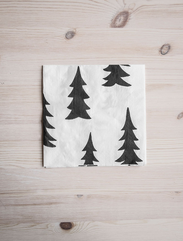 GRAN PAPER NAPKINS - Black