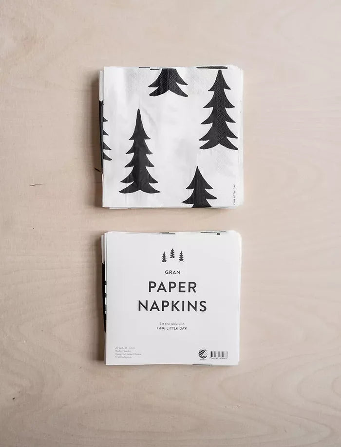 GRAN PAPER NAPKINS - Black