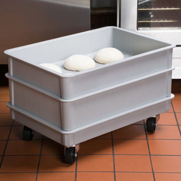 Gray Fiberglass Dough Proofing Box Dolly