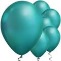 Green Chrome 11" round latex balloons