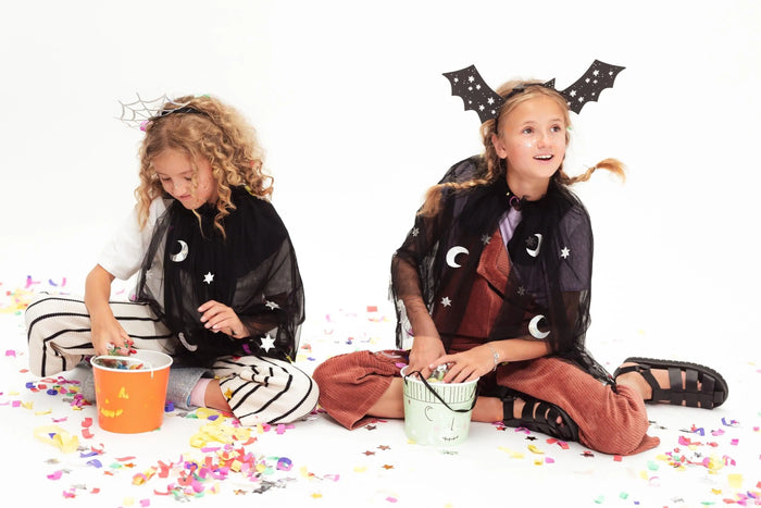 Halloween Treat Buckets - Small Candy Buckets - Halloween Treats - Trick Or Treat Buckets - Cute Halloween - Kids Halloween Party -Pack Of 2 - Jolie Fete UK