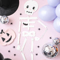 Hanging Skeleton - Long White Paper Hanging Skeleton - Halloween Decoration - Cute Halloween - Kids Halloween Party - DIY Halloween - Jolie Fete UK