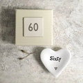 Mini 60th Birthday Porcelain Dish - Tiny Trinket Bowl - 60th Birthday Gift - 60 Keepsake -Gift For Friend-Small Dish-Ring Dish-East Of India