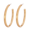 High Polished Satin Metal Hoops