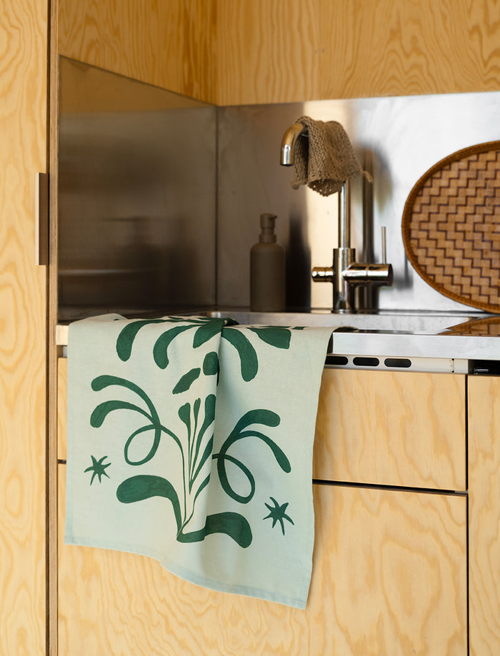 HÖGTID TEA TOWEL, GREEN