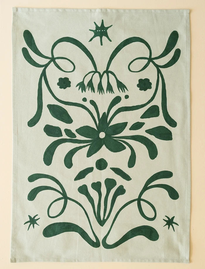 HÖGTID TEA TOWEL, GREEN