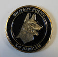 K9 Handler Army Navy Marine Air Force Military Police Challenge Coin