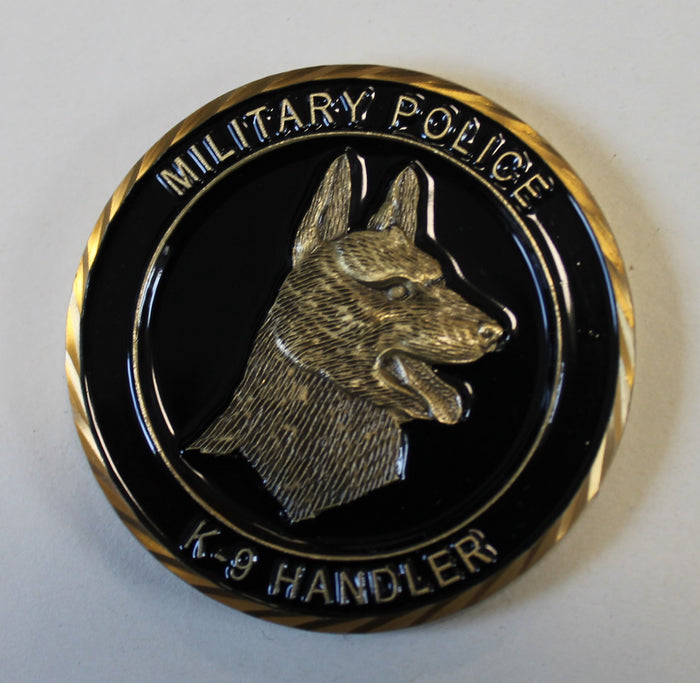 K9 Handler Army Navy Marine Air Force Military Police Challenge Coin