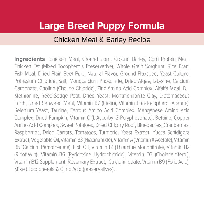 Kent Blue Seal EnTrust® Large Breed Puppy Formula Chicken Meal & Barley Recipe Dog Food