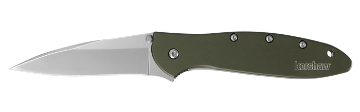 Kershaw Leek - Assisted Opening - Aluminum Handle - OD Green - 1660OL - SNK/WTO - Home Office