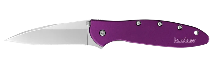 Kershaw Leek - Assisted Opening - Aluminum Handle - Purple - 1660PUR - SNK/WTO - Home Office