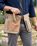 Green & Brown Canvas & PU Garden Accessories - Khaki Gardening Tool Belt