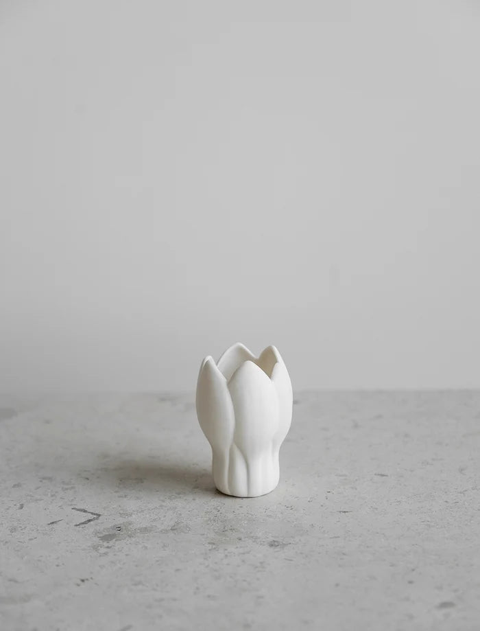 KROKUS VASE, WHITE - X-small (matte)
