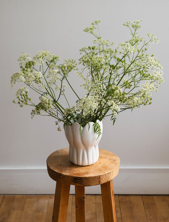KROKUS VASE, WHITE - X-small (matte)