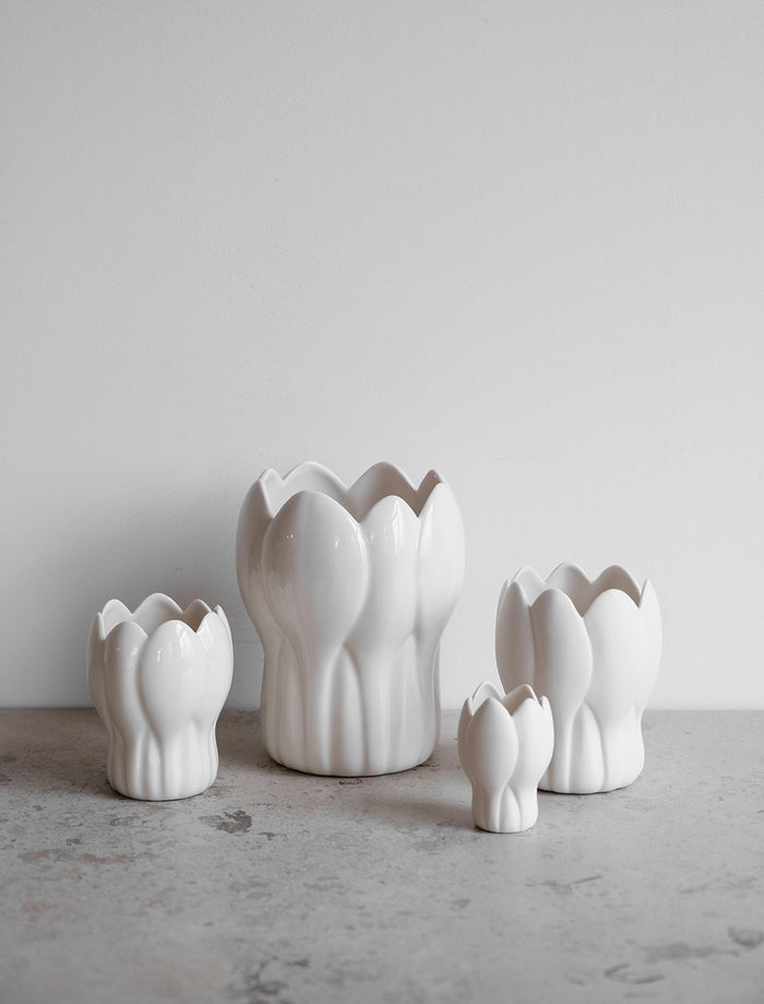 KROKUS VASE, WHITE - X-small (matte)