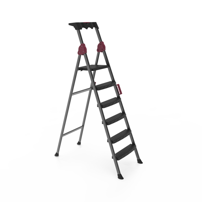 LADDERS - COMFORT 5+1 STEP | FOLDING STEEL
