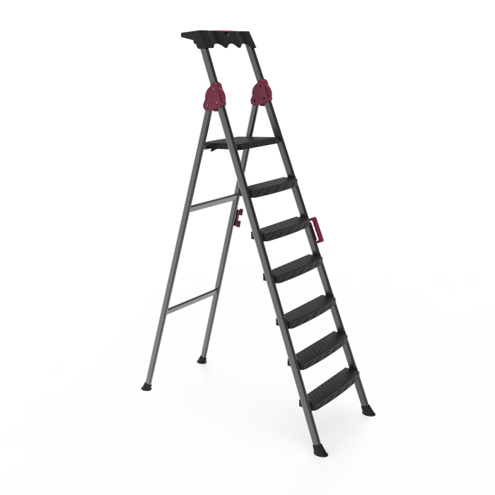 LADDERS - COMFORT 6+1 STEP | FOLDING STEEL